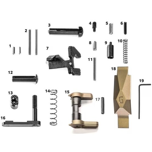 Le kit de pièces inférieures Geissele Ultra Duty offre des composants en acier inoxydable, un Maritime Bolt Catch et un Ultra Precision Trigger Guard pour une performance optimale.