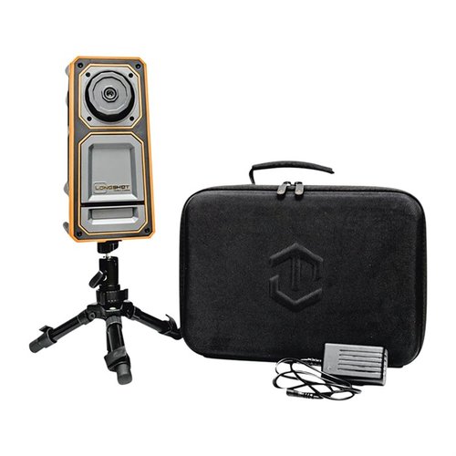 La caméra de cible LONGSHOT Marksman 300 yards est sans fil, portable, et offre une vidéo HD en direct, parfaite pour suivre tes tirs jusqu'à 300 yards.