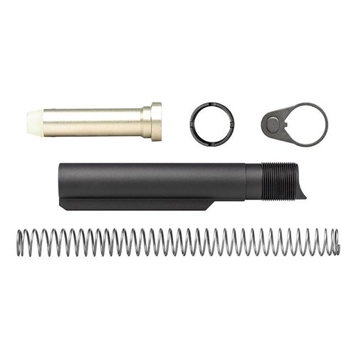 Le kit AR-15 Enhanced Carbine Buffer offre un tube amélioré, des extensions de support, et des buffers lourds pour une fiabilité et une simplicité accrues.