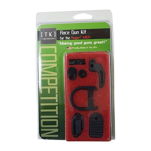 Améliore ta Ruger® MKIV™ 22/45™ avec le Race Gun Kit : un déclencheur précis, un chargeur facile à utiliser et des accessoires pour des performances optimales!