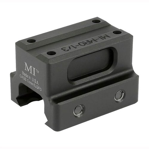 Le MRO FIXED RED DOT OPTIC MOUNT est léger, super résistant, conçu pour l'usage militaire, et 100% fabriqué aux USA avec une garantie à vie.