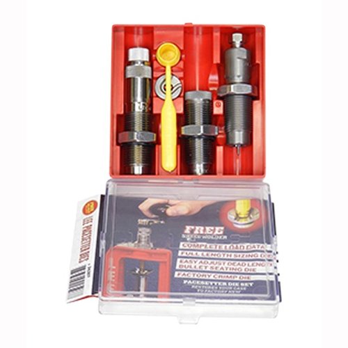 Le set de 3 dies PACESETTER pour le 300 HAM'R comprend un die de mise à taille, un die de chargement et un die de sertissage, parfait pour toutes les presses de rechargement 7/8