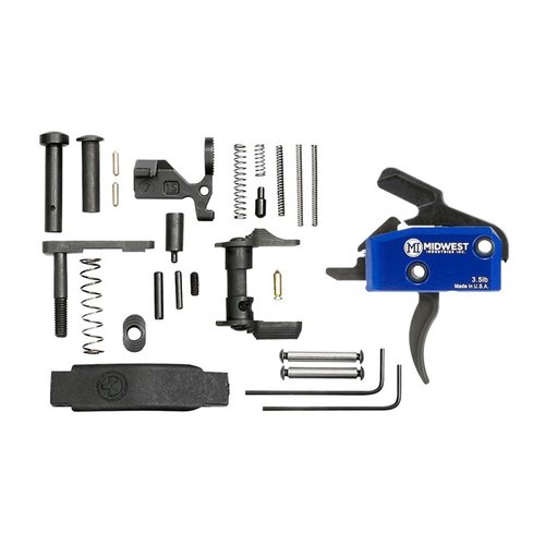 Le Midwest Industries Enhanced Drop-In Curved Trigger, avec un poids de 3.5 lb, offre une installation facile, un tir fluide et un reset rapide pour une précision optimale.