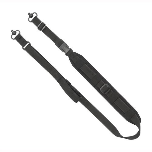 Le QS 2-Point Sentinel Sling offre un ajustement rapide, un rembourrage intégré pour le confort, des boucles à bouton poussoir robustes et un design sans queue.