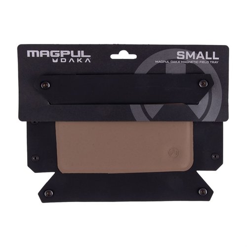 Le DAKA Magnetic Field Tray de Magpul garde tes petites pièces organisées grâce à son surface magnétique, durable et facile à ranger, idéal pour le tir.