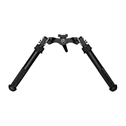 Le bipied Super CAL (Cant And Loc) offre une stabilité optimale avec ses pieds non-rotatifs, 5 positions de jambes et une construction en aluminium 6061-T6.