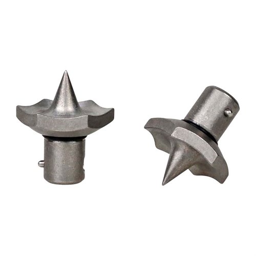 Les pieds Raider Cleat en acier inoxydable 303 pour bipieds V8, PSR et CAL offrent robustesse, durabilité et installation facile grâce à un plongeur en acier.