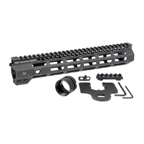 Le handguard Combat M-LOK de Midwest Industries est en aluminium, avec un design free-float, 7 points d'attache M-LOK et un rail Picatinny pour tes accessoires.