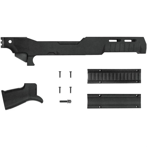Le kit SB22 est un châssis léger et modulaire pour Ruger 10/22, acceptant les poignées AR-15 et offrant un montage Picatinny pour personnaliser ton arme.