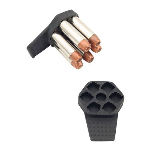 Le K-CLIP 6 SHOT SPEEDLOADER charge rapidement 6 cartouches, s'adapte parfaitement aux revolvers K/D-frame et se glisse facilement dans ta poche.