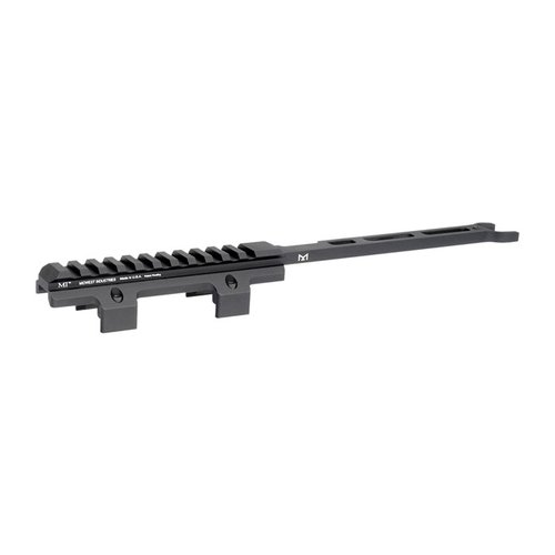 Améliore ton HK MP5 avec ce rail M-LOK, facile à installer, qui te permet de monter un optique et une lampe tout en gardant la crosse d'origine.