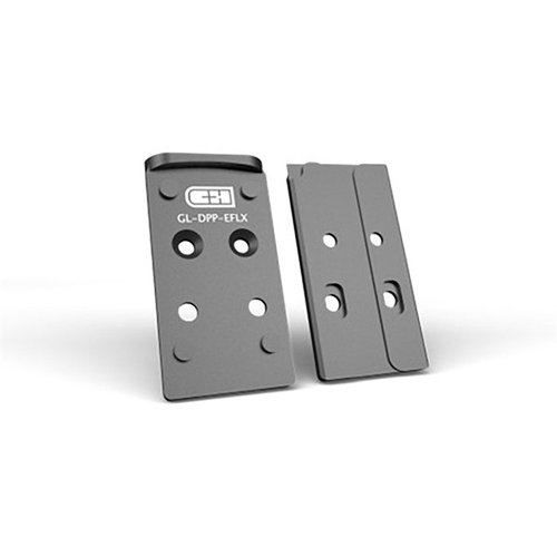 La plaque de montage V4 MIL/LEO pour Glock est en aluminium 6061, résistante et compatible avec de nombreux red-dot, idéale pour un usage intensif.
