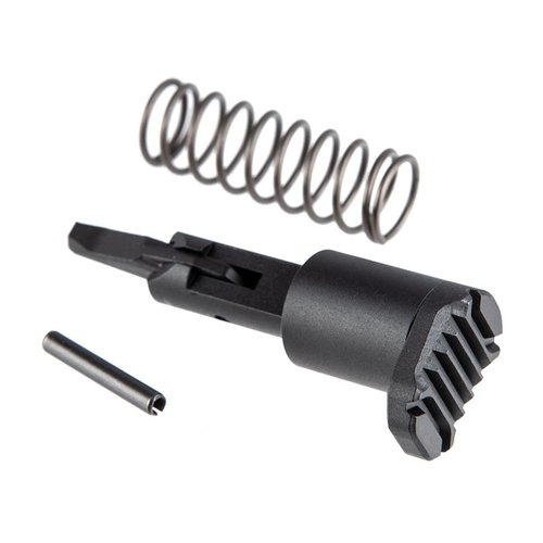 L'AR-15 Extended Forward Assist de Strike Industries offre une surface agrandie pour un contrôle ergonomique, en aluminium léger et avec un design sans accroc.