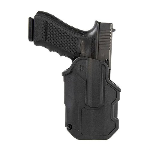 Le holster T-Series L2C de BLACKHAWK offre une rétention activée par le pouce, une protection optimale et un accès rapide à ton arme même dans les situations stressantes.