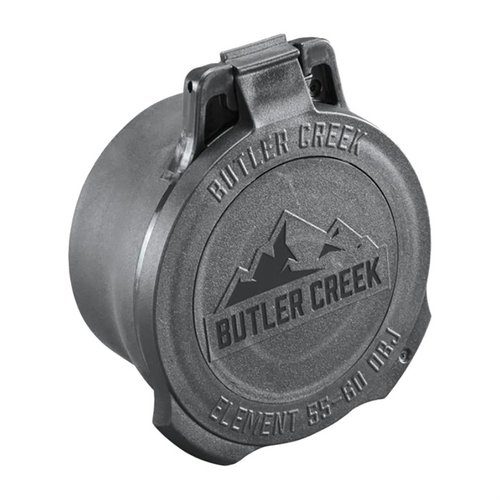 Les capuchons Butler Creek Element sont robustes avec une manche multi-flex et un disque dope imprimable pour des infos sur le vent et l'élévation.
