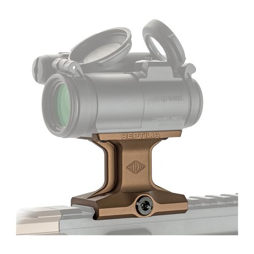 Le Aimpoint Micro DOT Mount™ de Reptilia est léger, en aluminium 7075-T6, et se fixe facilement sur un rail Picatinny à 1,93