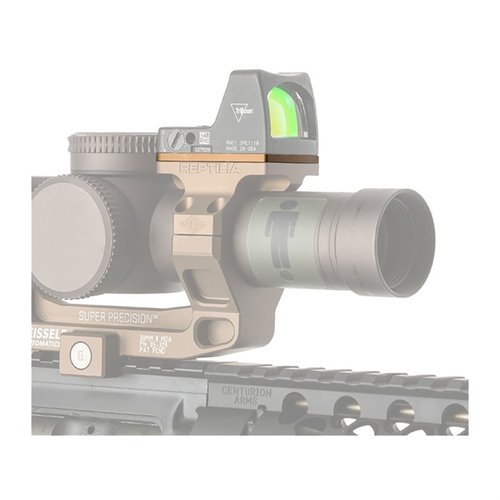 Le ROF Riser de Reptilia déplace ton point rouge Trijicon RMR/SRO de 2,5mm ou 10mm pour plus de clarté, idéal pour les grandes tourelles.