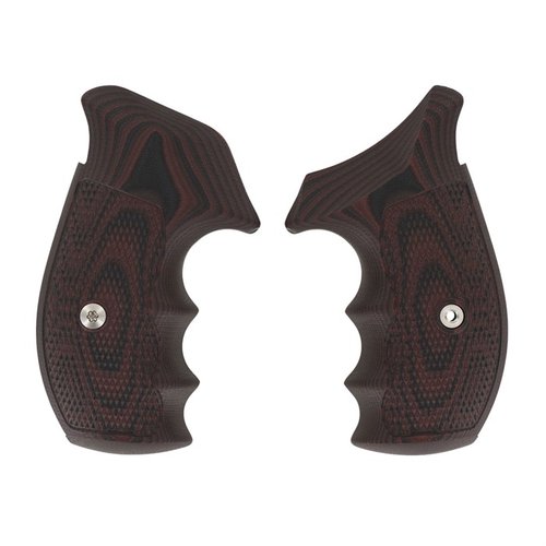 Les grips TAC DIAMOND en G10 offrent une texture très adhérente, idéale pour le port, le tactique ou les compétitions. Disponibles en round butt ou square butt.