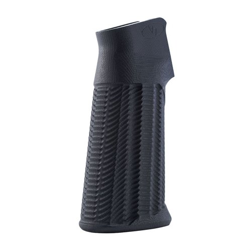 Les poignées AR-15 Alien® de VZ GRIPS offrent une durabilité exceptionnelle grâce à leur conception en G10, un angle de 17° et une texture machined pour un confort optimal.