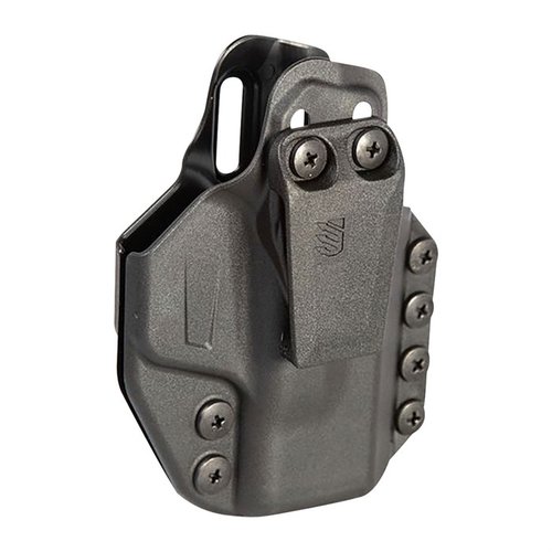 Découvre le Stache™ IWB, un holster modulaire et confortable, conçu pour un port dissimulé optimal, surpassant les limites du Kydex®.