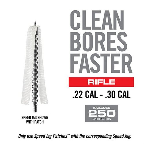 Les patchs Bore-Max Speed offrent une absorption supérieure, un nettoyage efficace sans peluches et une compression optimale pour un entretien rapide de ton arme.