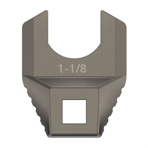 Le MASTER-FIT FREE-FLOAT BARREL NUT WRENCH de REAL AVID est en acier inoxydable revêtu de titane, offrant un ajustement précis et un contrôle sans glissement.