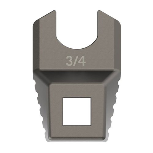 Le MASTER-FIT 3/4 MUZZLE DEVICE WRENCH est conçu pour un ajustement précis, en acier inoxydable revêtu de titane, offrant un contrôle sans glissement.