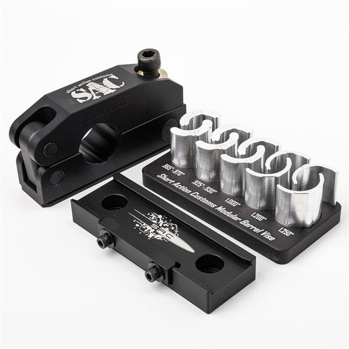 Le MODULAR BARREL VISE KIT te permet de changer facilement tes canons, sans envoi de ton arme, avec un système modulaire et une garantie à vie!