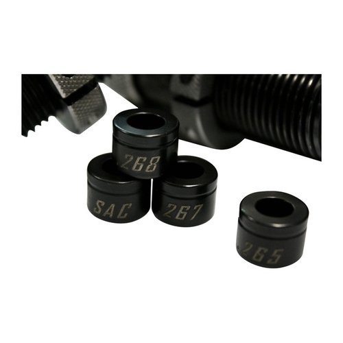 Les Neck/Shoulder Sizing Bushings de Short Action Customs te permettent de régler précisément le bump et de réduire le runout pour une concentricité optimale des cartouches.