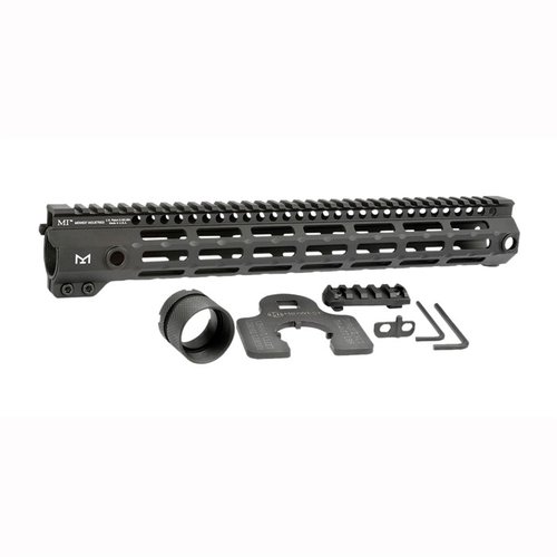Le handguard AR-15 G4 M-LOK est en aluminium 6061, avec un fini anodisé, offrant 5 poches QD, 7 côtés M-LOK et un rail picatinny continu, tout en étant 100% made in USA.