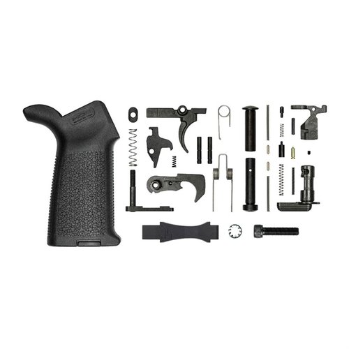 Le kit de pièces détachées AR-15 d'Aero Precision te permet de construire ton AR15 sur mesure avec un grip Magpul MOE et un garde-main en billet de haute qualité.