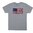 🇺🇸 Affichez votre fierté avec le T-shirt en coton PMAG®FLAG de Magpul en argent, taille petite. Confort et durabilité garantis. Imprimé aux États-Unis. Découvrez plus !