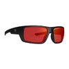 APEX EYEWEAR monture noire / verres gris à miroir rouge polarisés