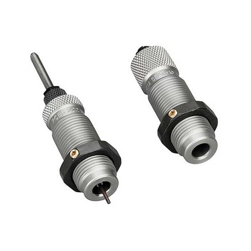 Le set de dies Full Length 280 Ackley Improved RCBS permet un rechargement précis avec un sizer qui respecte les dimensions SAAMI et un die de siègement avec crimp.