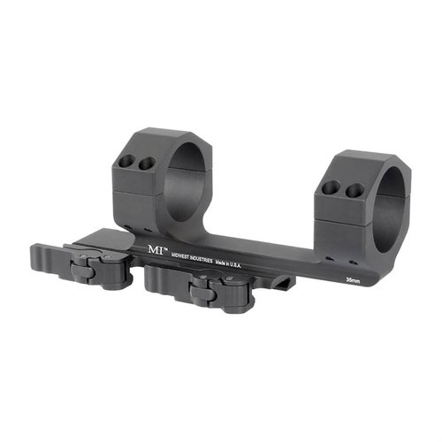 Le QD Scope Mount 35mm de Midwest Industries offre un levier QD ultra fluide, un ajustement sans outil et un design en aluminium durable pour une précision optimale.
