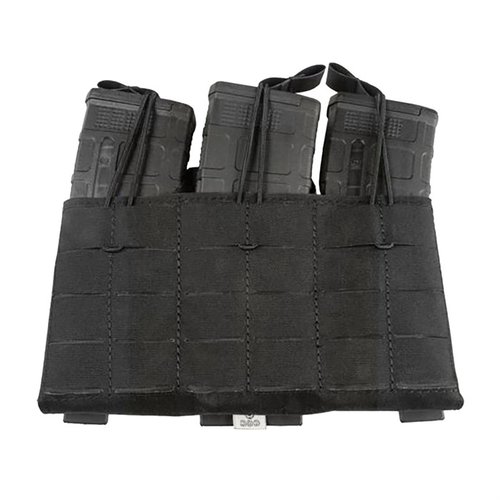 Le Compact Triple Magazine Panel de Grey Ghost Gear te permet de transporter 90 cartouches silencieusement grâce à son système de maintien par élastique.