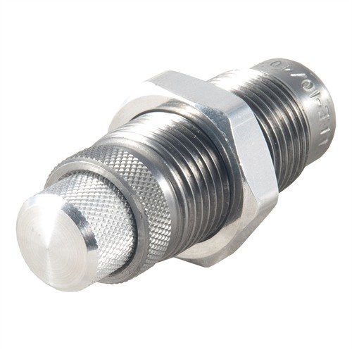 Le PISTOL CARBIDE FACTORY CRIMP DIE de LEE assure un sertissage précis sans lubrification, pour des munitions fiables et précises, prêtes à chambrer facilement.