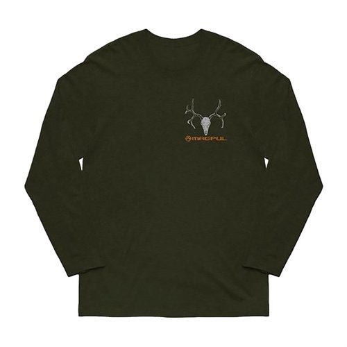 Le t-shirt à manches longues Muley de Magpul est parfait pour les temps frais, en coton 100% doux, avec un col rond et une durabilité renforcée.