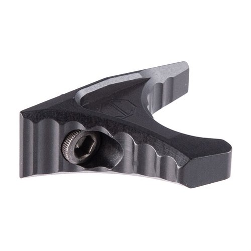 Le HANDSTOP JMAC CUSTOMS est compact, léger et réversible, compatible M-Lok, en aluminium 7075 T6, avec matériel de montage inclus pour une utilisation facile.