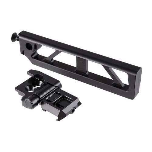 Le tube skeletonisé de 6 pouces avec le mécanisme pliant JMAC 1913 est léger, rigide, et permet de plier la crosse à plat pour un meilleur rangement.