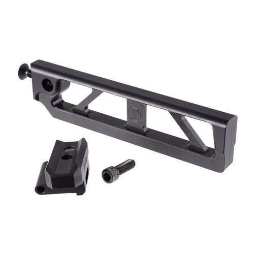 Le tube squeletté de 6 pouces est léger, rigide et compatible avec les mécanismes de pliage SIG, offrant 6 positions et un montage QD intégré.