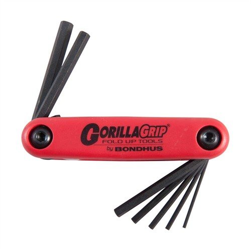 Les ensembles de clés GORILLA GRIP® sont compacts, durables et ergonomiques, parfaits pour un transport facile et un usage prolongé lors de l'entretien de tes armes.