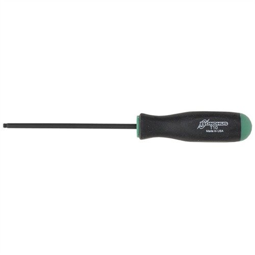 Les tournevis Torx® fixes Bondhus offrent une construction en acier trempé, une prise confortable et un design à tête sphérique pour un contrôle optimal des vis.