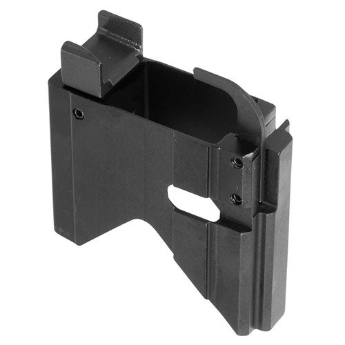Transforme ton AR-15/M16 avec l'adaptateur Colt 9mm, acceptant les chargeurs Colt et incluant éjecteur et feedramp, pour une expérience de tir optimale.