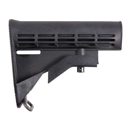 Améliore ton AR-15 avec la crosse collapsible OEM noire de Colt, idéale pour le carabine AR-15 et le Government Carbine, offrant confort et adaptabilité.