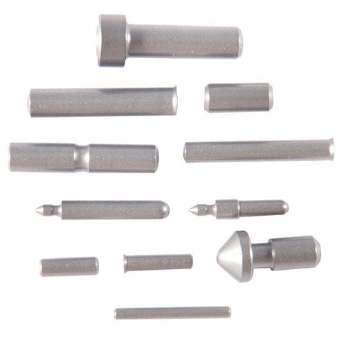 Le set de 11 pins de CASPIAN pour 1911 remplace toutes les pièces essentielles, offrant durabilité et résistance à l'usure grâce à leur traitement thermique.