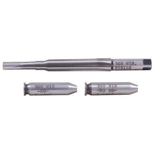 Les kits de reamers CLYMER te permettent un chambrage précis et sécurisé grâce à un reamer de finition de haute qualité et des jauges de tête en acier.