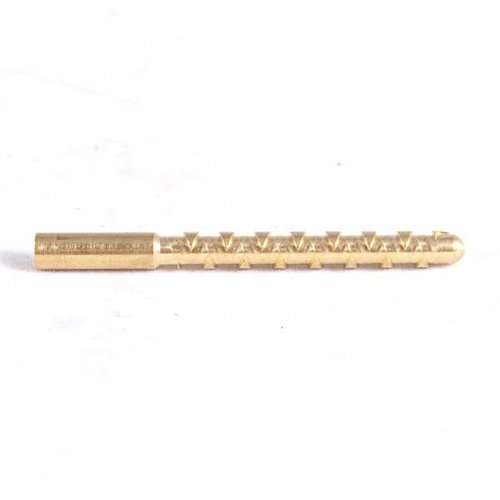 Les jags Parker Hale de Dewey, en laiton, offrent un nettoyage rapide et uniforme grâce à leur design qui maintient parfaitement le patch dans les deux sens.