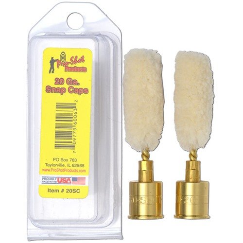 Les 20 GAUGE. SNAP CAPS sont parfaits pour l'entraînement, permettant de simuler le tir sans munitions réelles, tout en protégeant ton arme.
