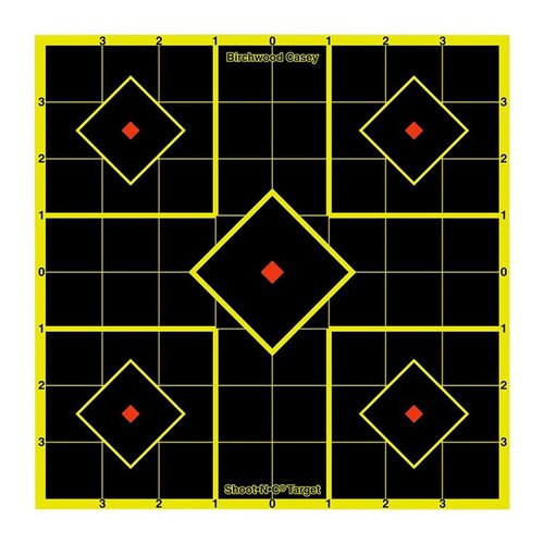 Les cibles Birchwood Casey sont idéales pour s'entraîner, avec 6 cibles de 8